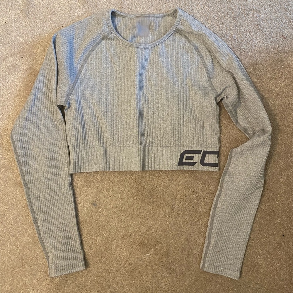 ECHT Arise Comfort Crop Top - Light Grey